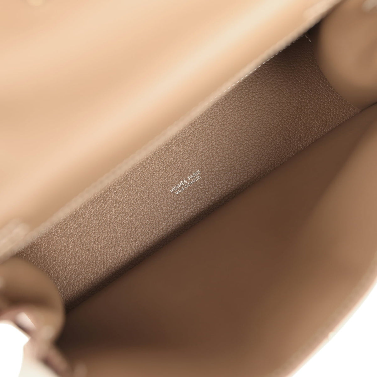 Hermes Kelly Danse Etoupe Evercolor Palladium Hardware