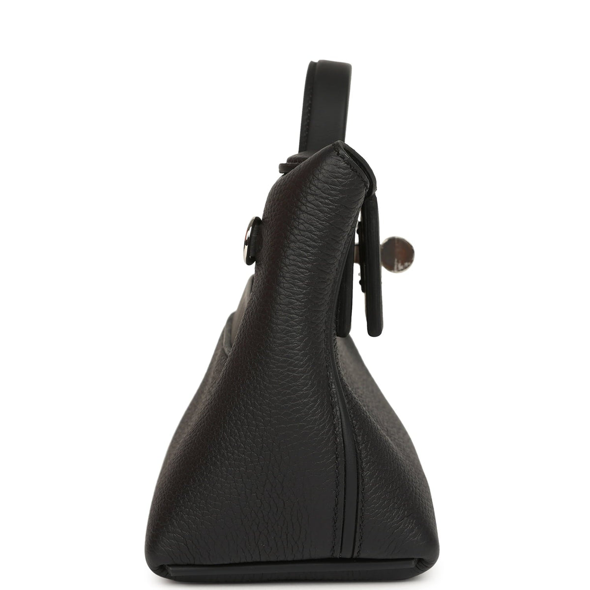 Hermes Mini 24/24 Bag Black Togo, Swift Palladium Hardware