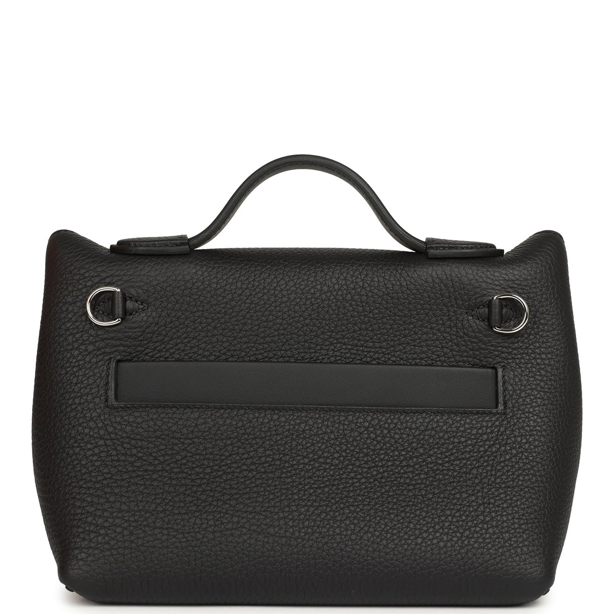 Hermes Mini 24/24 Bag Black Togo, Swift Palladium Hardware
