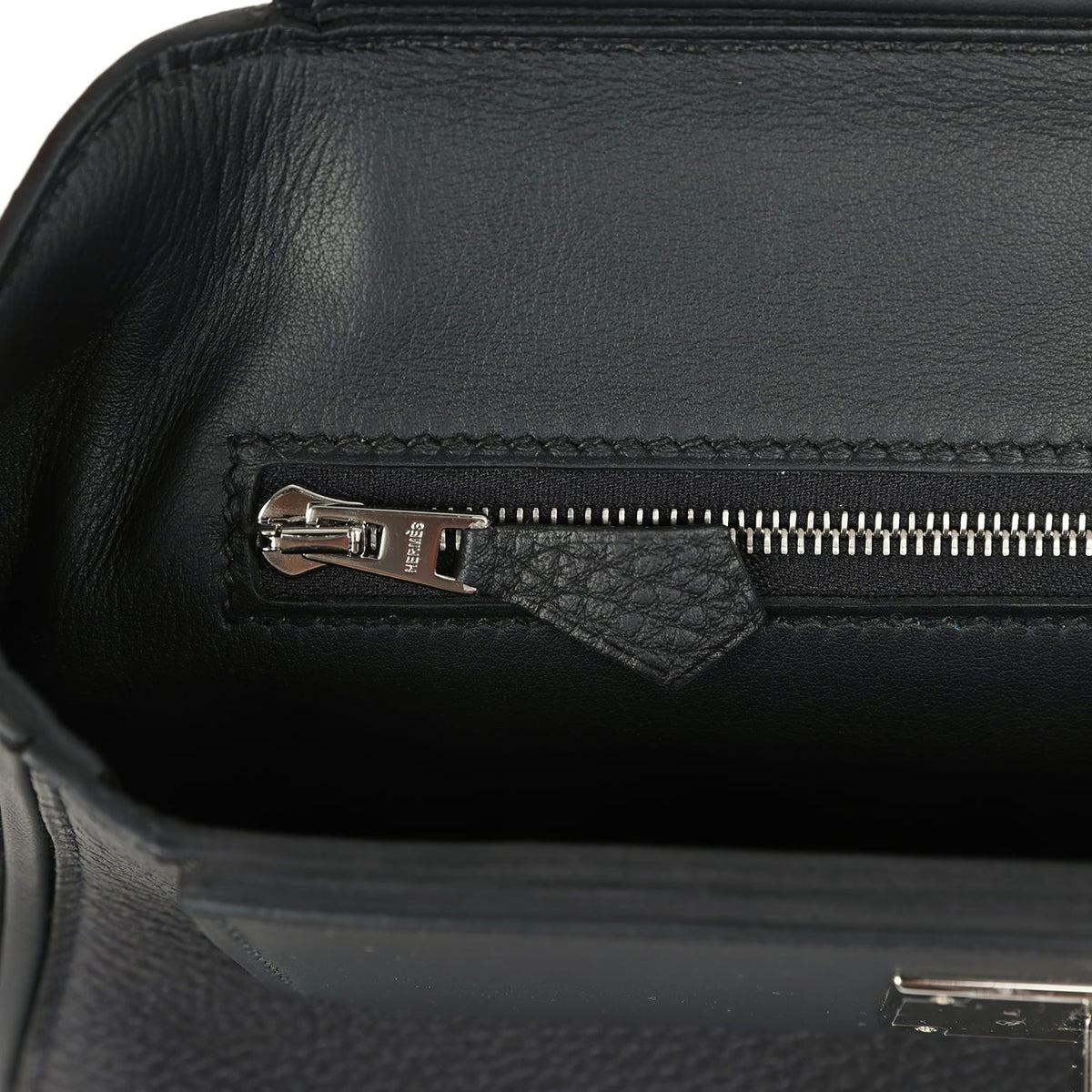 Hermes Mini 24/24 Bag Black Togo, Swift Palladium Hardware
