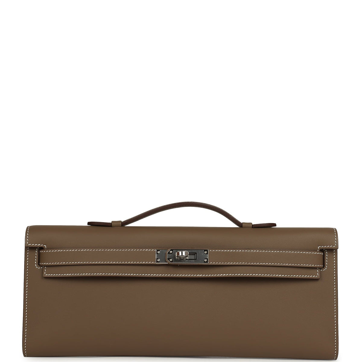 Hermes Kelly Cut Etoupe Swift Palladium Hardware