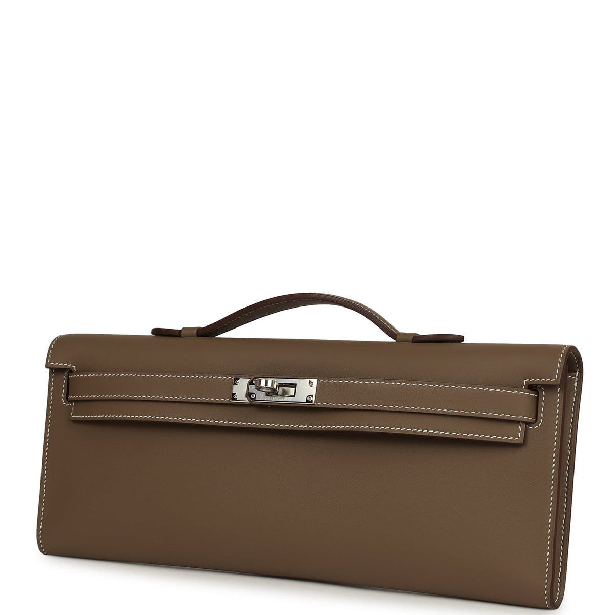 Hermes Kelly Cut Etoupe Swift Palladium Hardware
