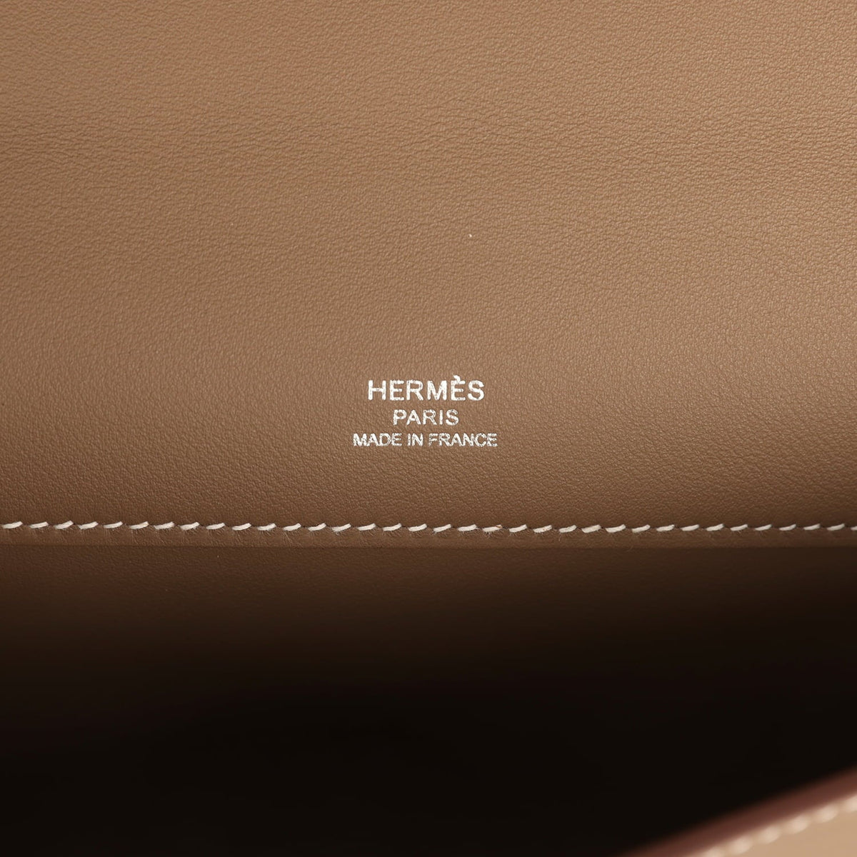 Hermes Kelly Cut Etoupe Swift Palladium Hardware