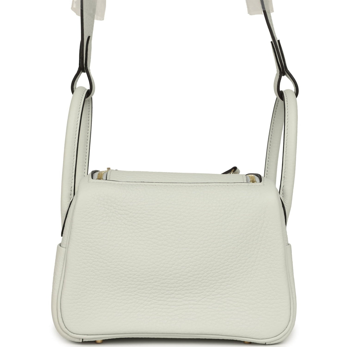 Hermes Mini Lindy II Gris Platine Clemence Gold Hardware