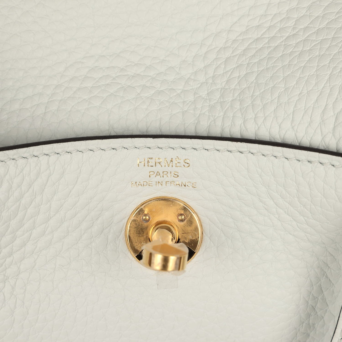Hermes Mini Lindy II Gris Platine Clemence Gold Hardware