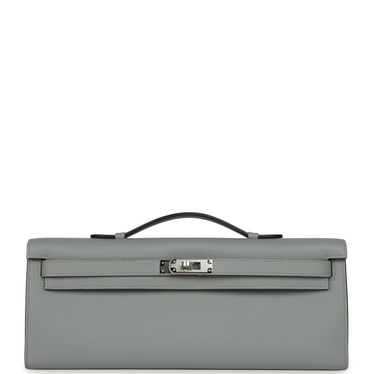 Hermes Kelly Cut Gris Pantin Swift Palladium Hardware
