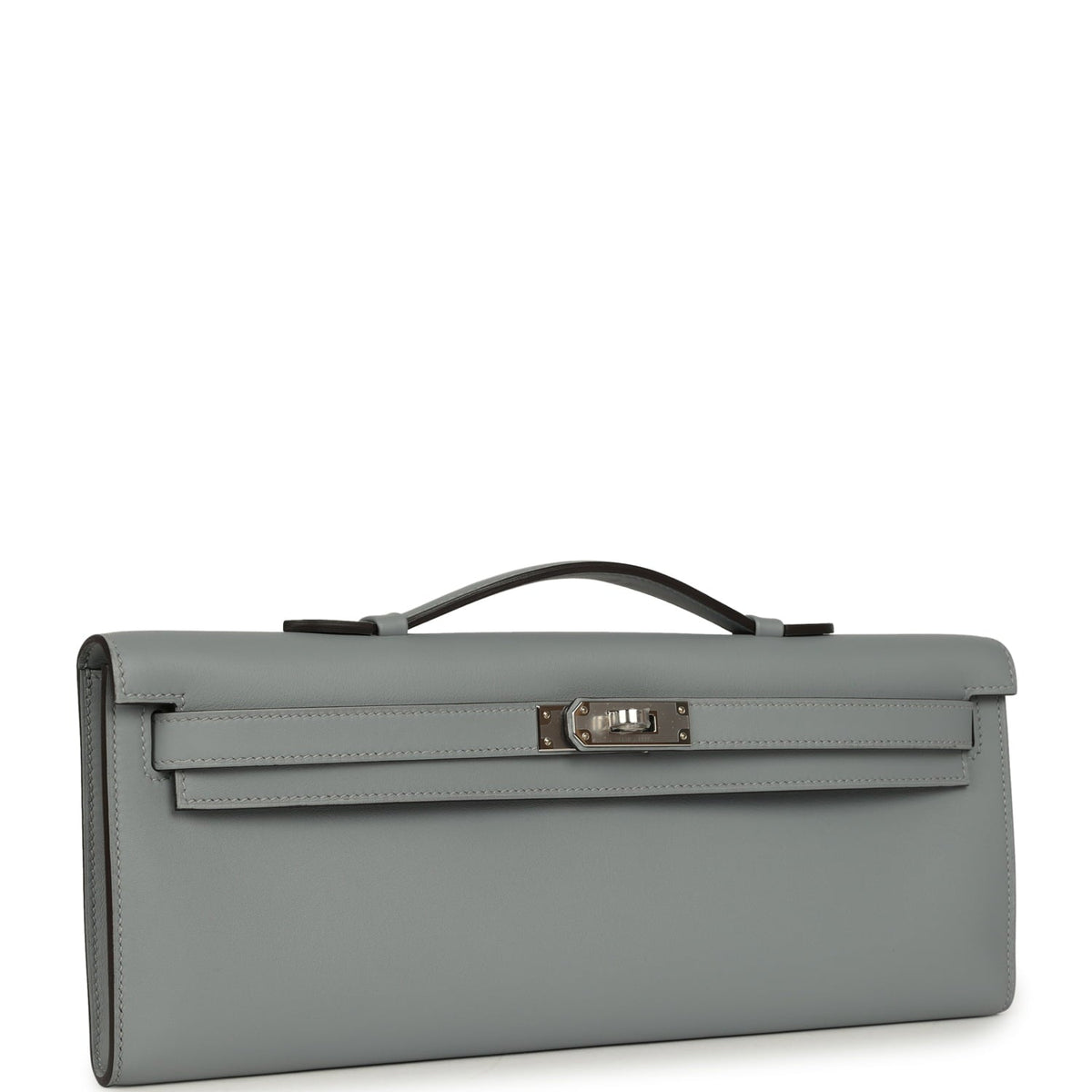 Hermes Kelly Cut Gris Pantin Swift Palladium Hardware