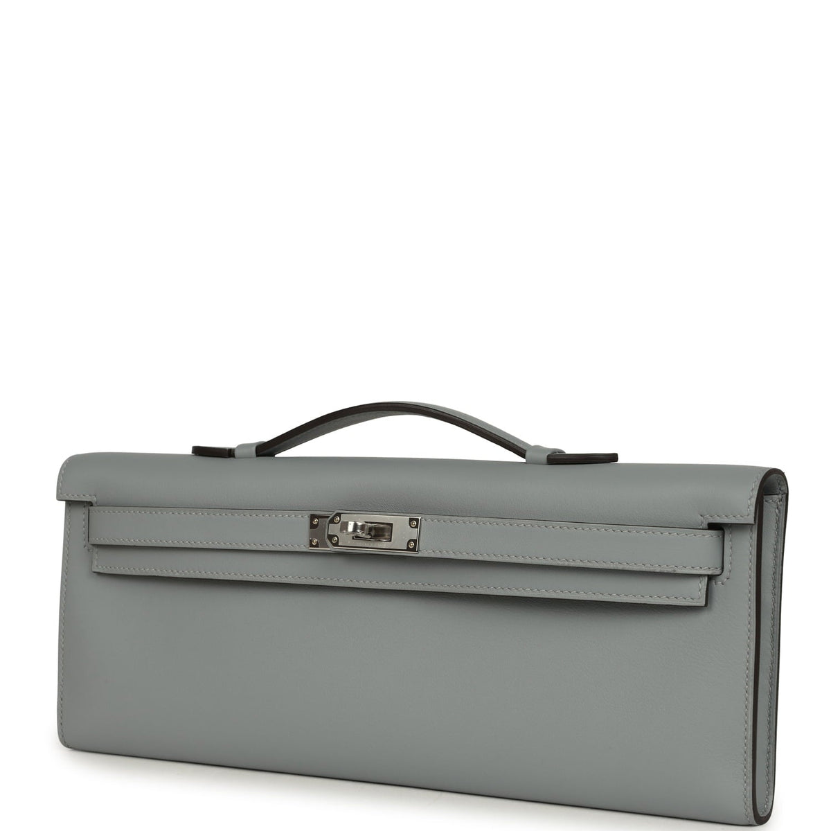 Hermes Kelly Cut Gris Pantin Swift Palladium Hardware