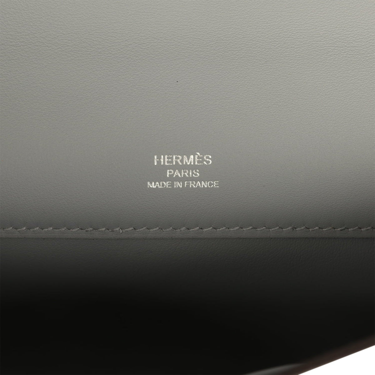 Hermes Kelly Cut Gris Pantin Swift Palladium Hardware