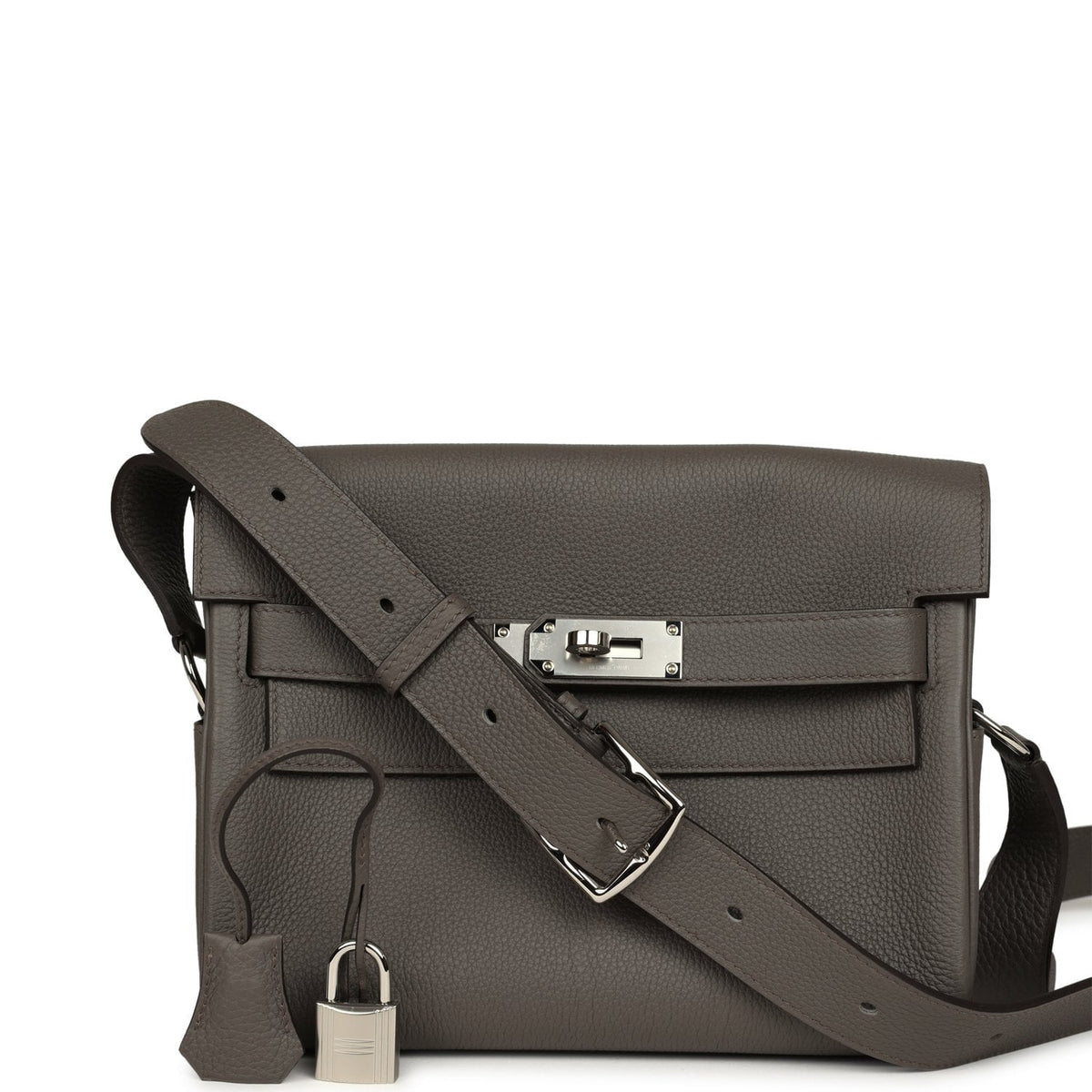 Hermes Kelly Messenger PM Etain Togo Palladium Hardware