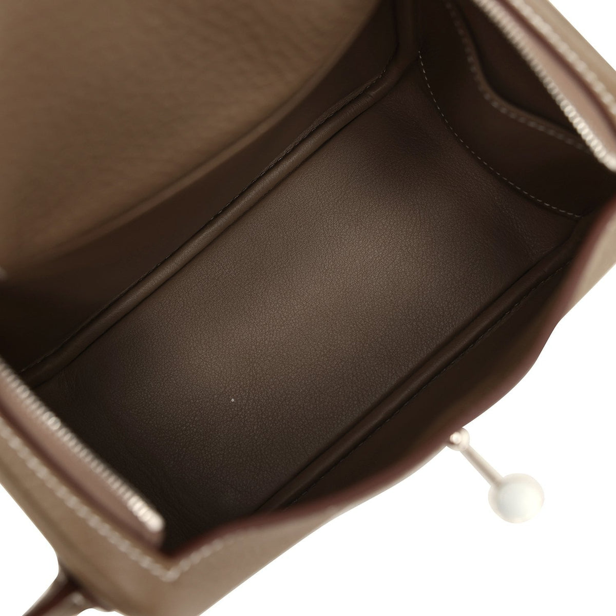 Hermes Mini Lindy II Etoupe Clemence Palladium Hardware