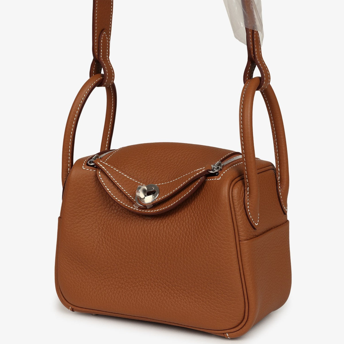 Hermes Mini Lindy II Gold Clemence Palladium Hardware