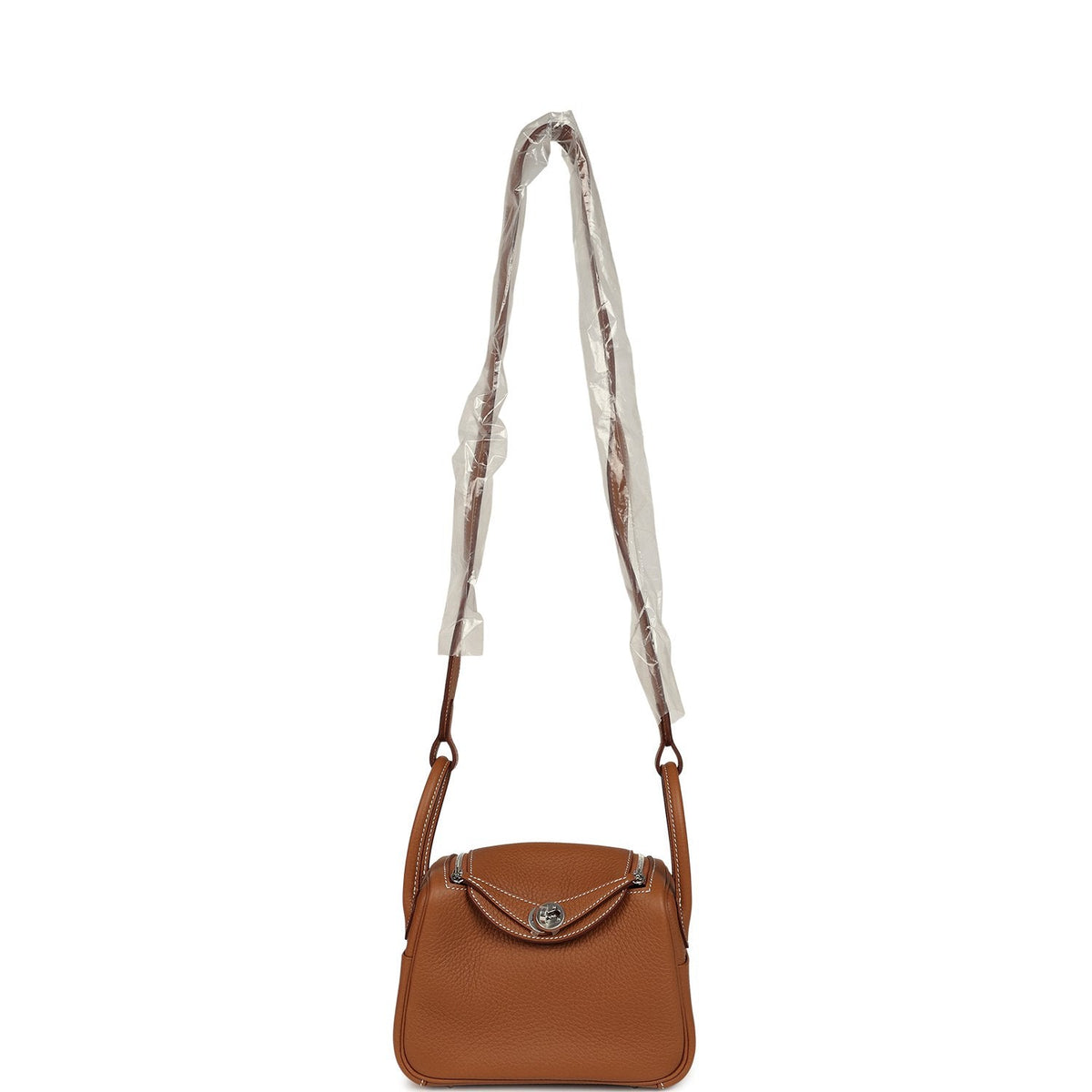 Hermes Mini Lindy II Gold Clemence Palladium Hardware
