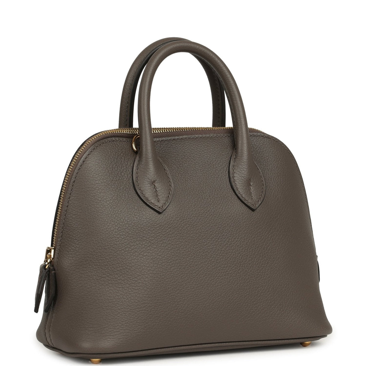Hermes Mini 1923 Bolide Etain Evercolor Gold Hardware