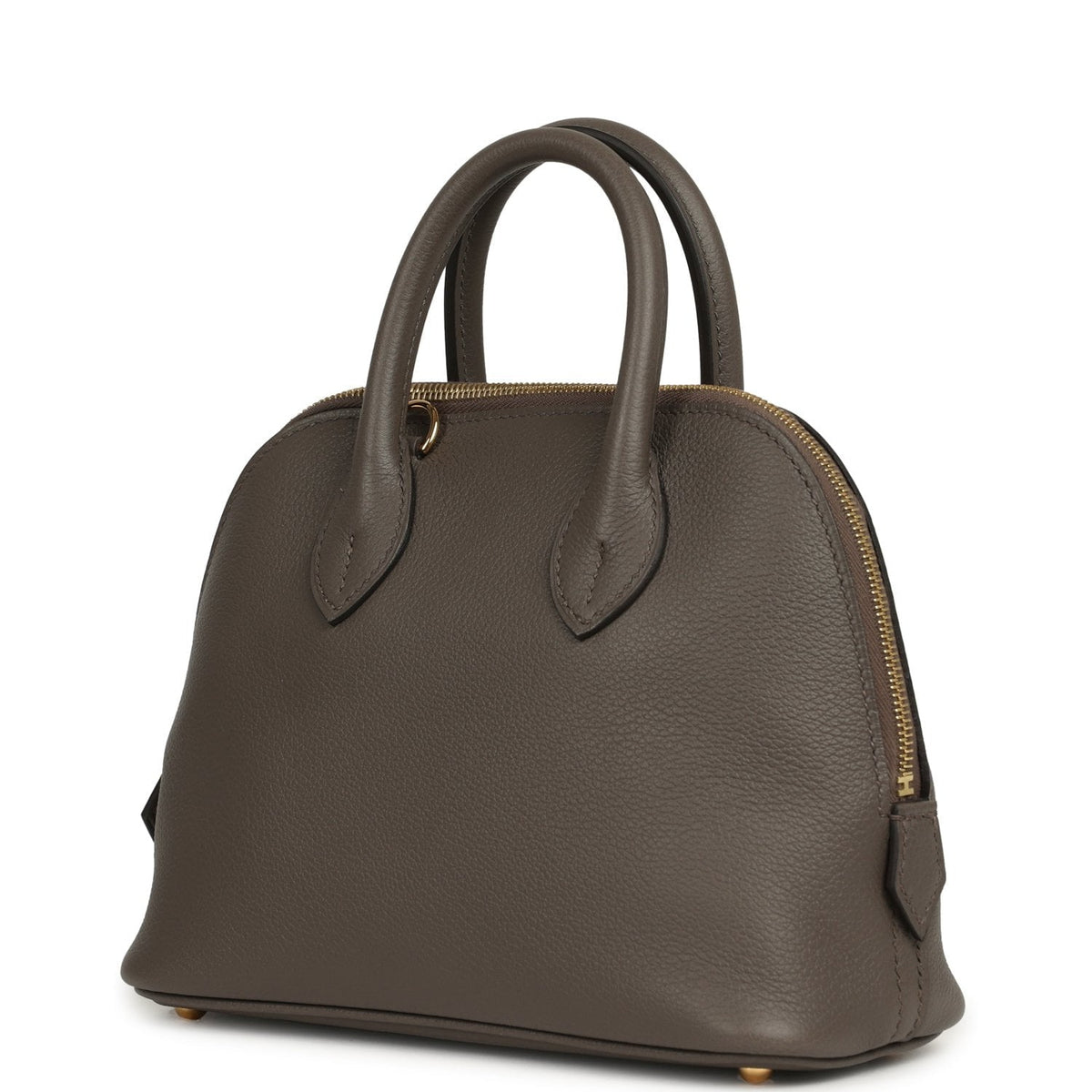 Hermes Mini 1923 Bolide Etain Evercolor Gold Hardware