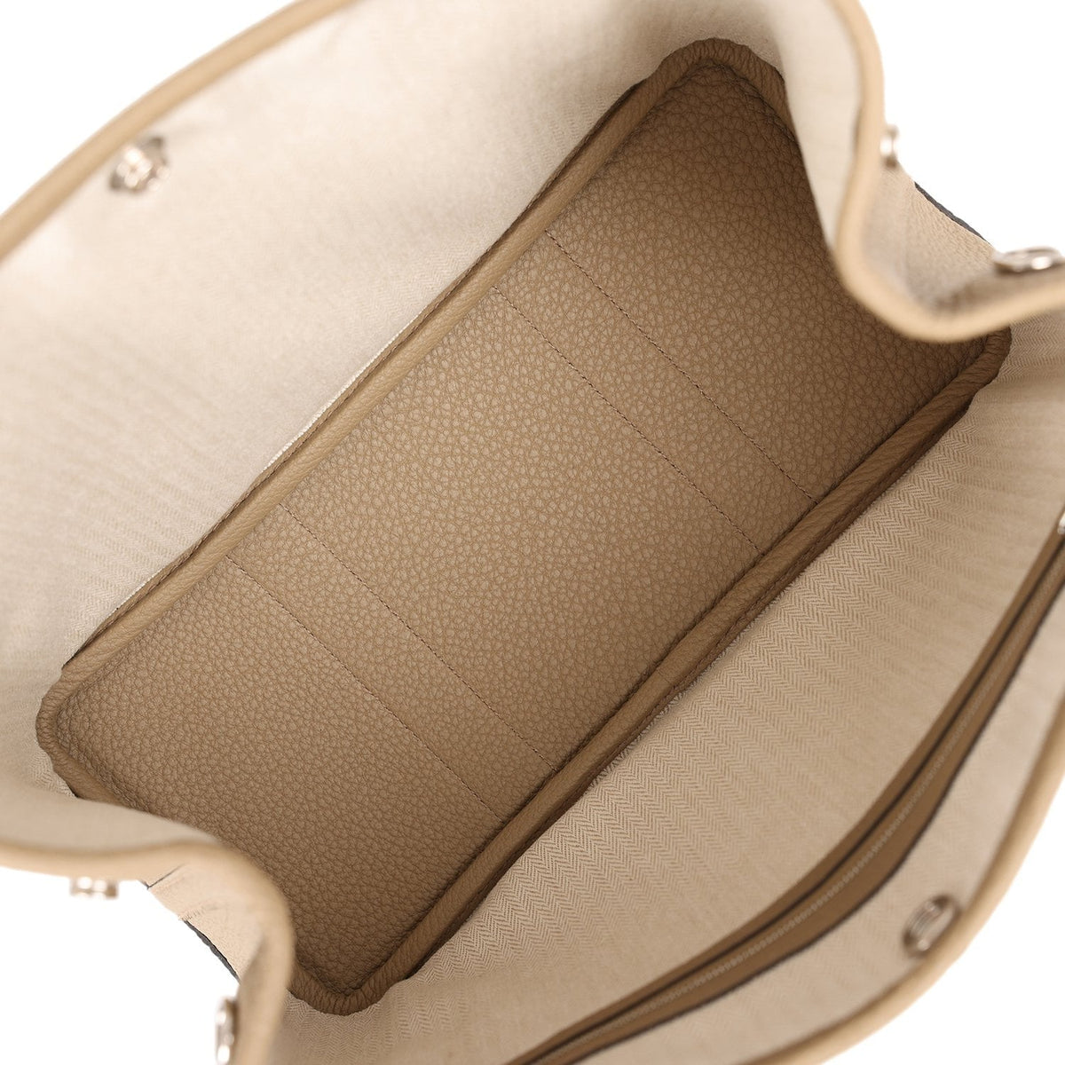 Hermes Garden Party 30 Beige Marfa Negonda Palladium Hardware