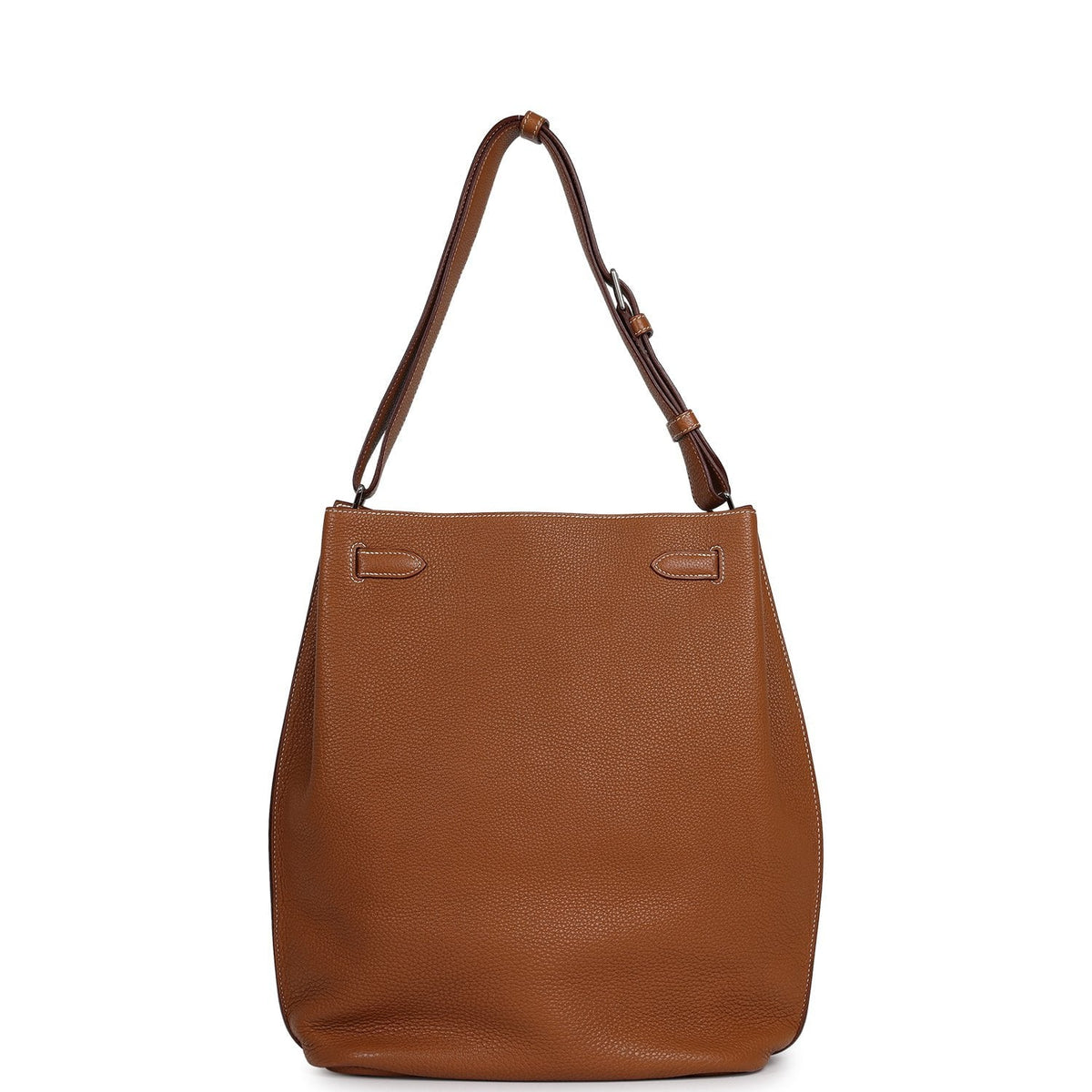 Pre-owned Hermes So Kelly 26 Gold Togo Palladium Hardware