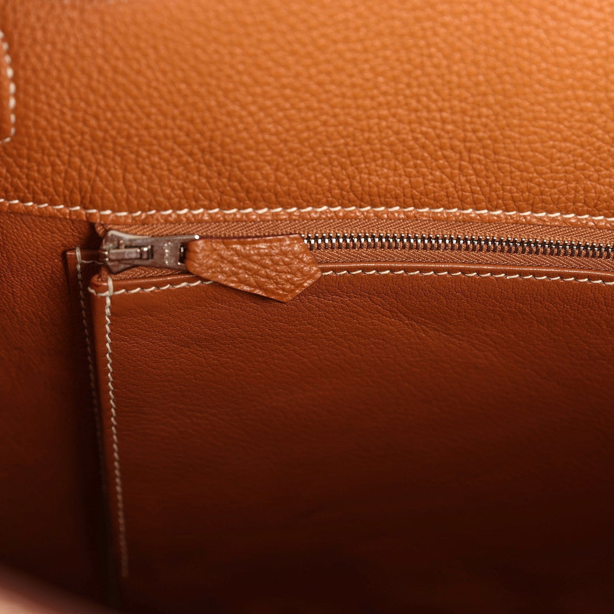 Pre-owned Hermes So Kelly 26 Gold Togo Palladium Hardware