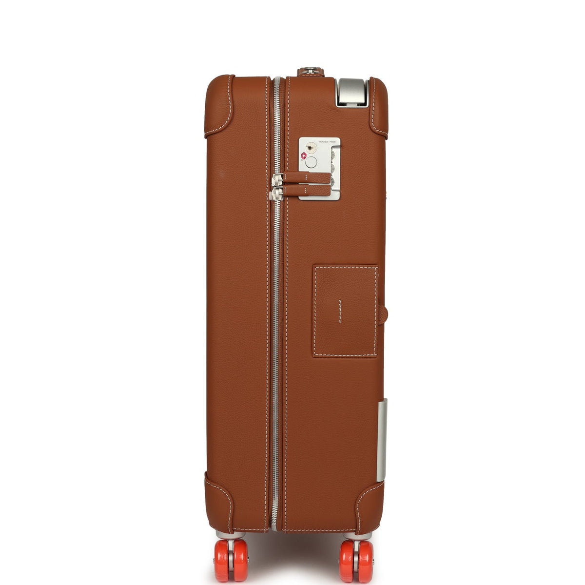 Hermes R.M.S. Cabine 55 Rolling Suitcase "Pacific H" Plume H Multicolor Canvas, Fauve Régate Palladium Hardware