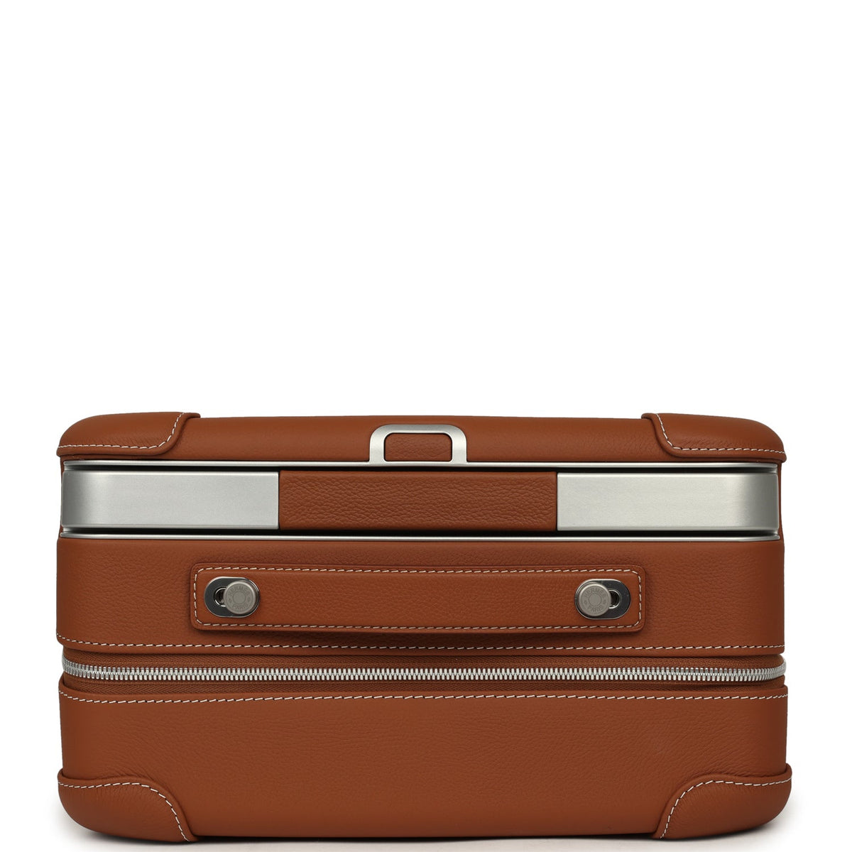 Hermes R.M.S. Cabine 55 Rolling Suitcase "Pacific H" Plume H Multicolor Canvas, Fauve Régate Palladium Hardware
