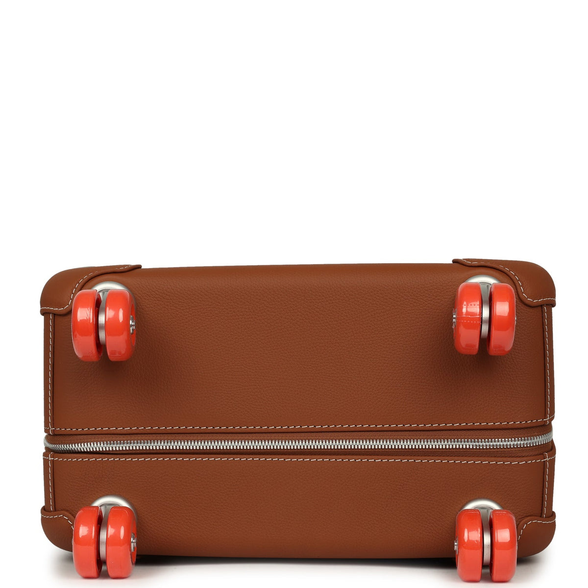 Hermes R.M.S. Cabine 55 Rolling Suitcase "Pacific H" Plume H Multicolor Canvas, Fauve Régate Palladium Hardware