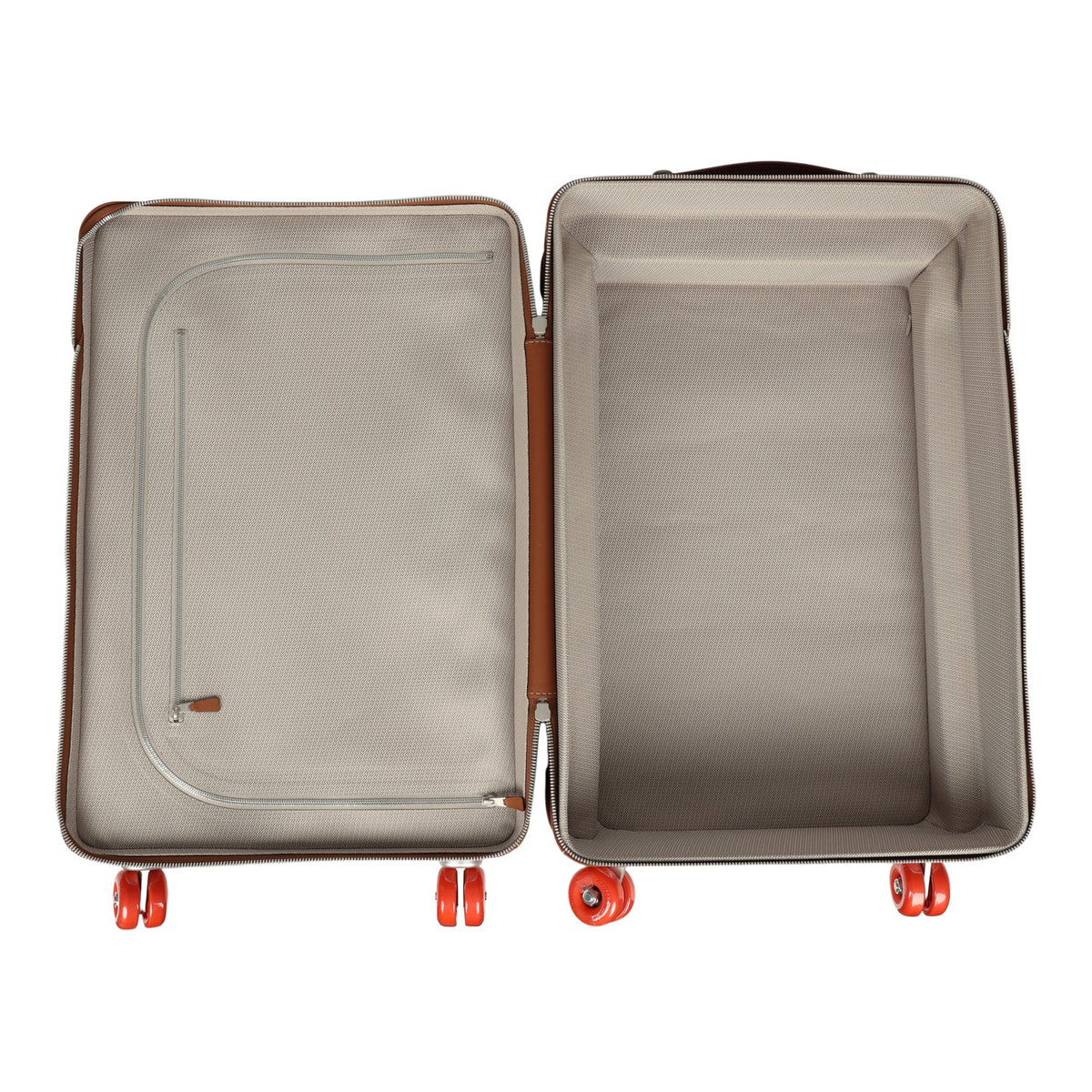 Hermes R.M.S. Cabine 55 Rolling Suitcase "Pacific H" Plume H Multicolor Canvas, Fauve Régate Palladium Hardware