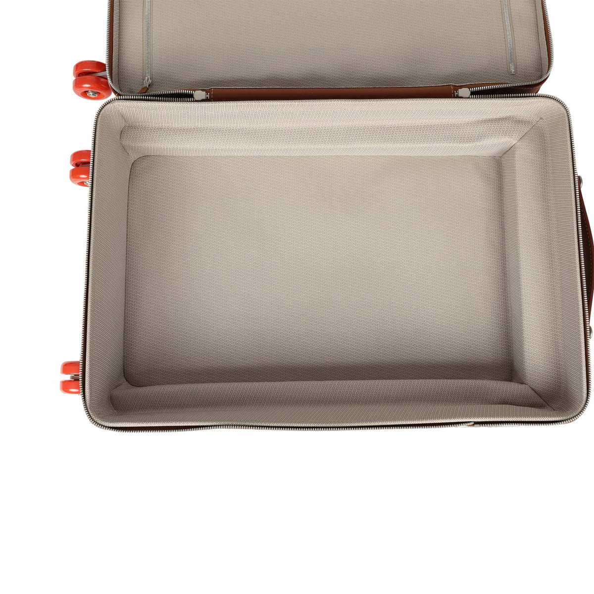 Hermes R.M.S. Cabine 55 Rolling Suitcase "Pacific H" Plume H Multicolor Canvas, Fauve Régate Palladium Hardware