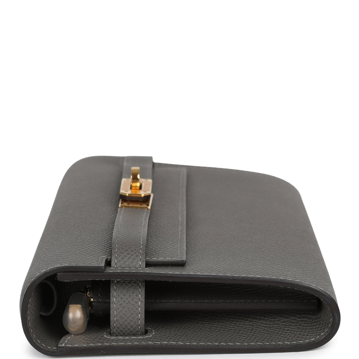 Hermes Kelly Wallet To Go Gris Meyer Epsom Gold Hardware