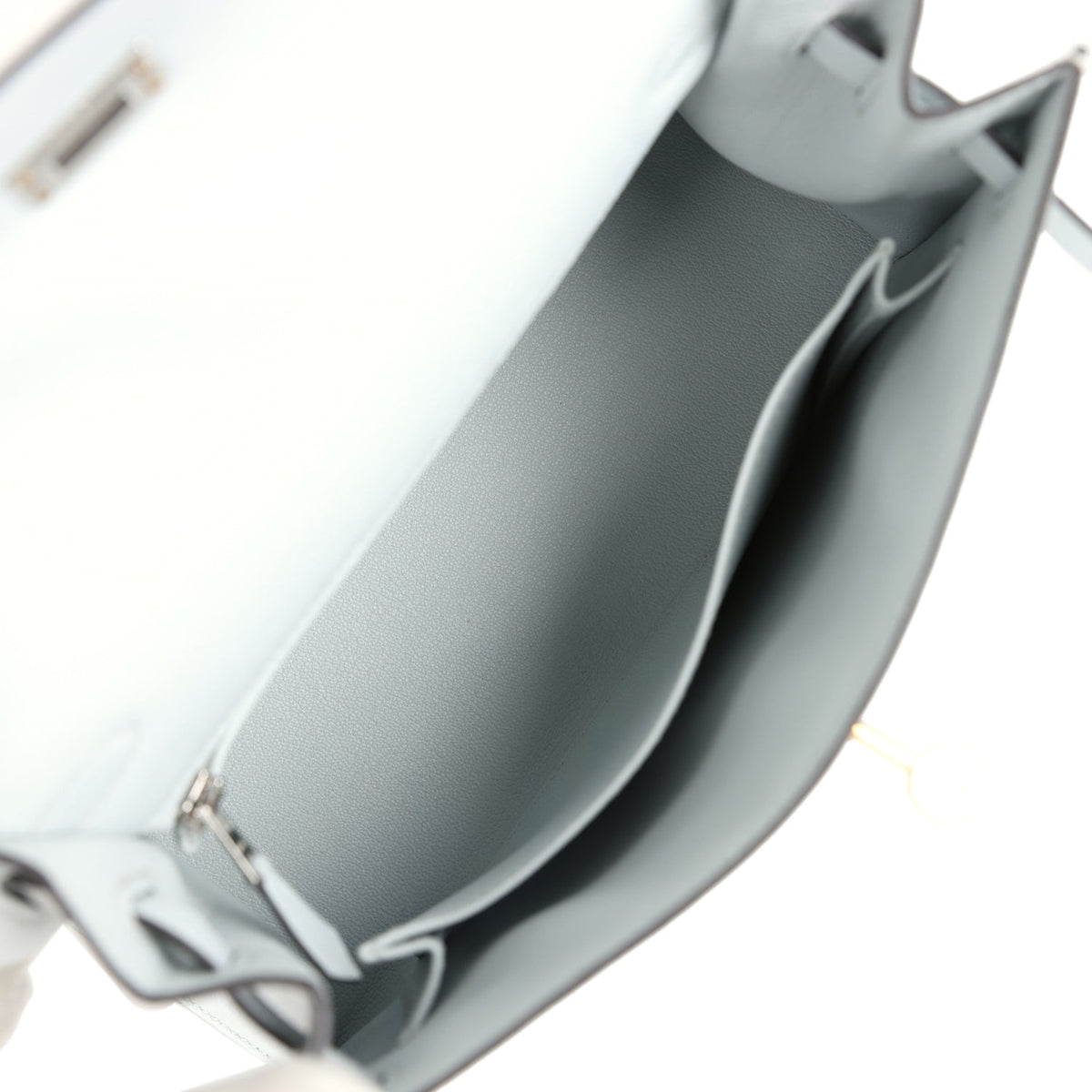 Hermes Kelly Sellier 25 Gris Platine Epsom Electrum Hardware