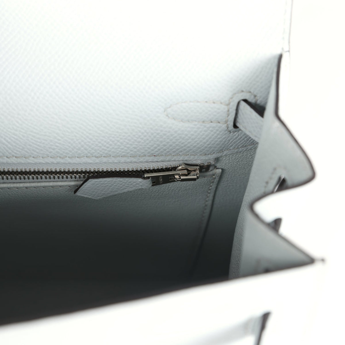Hermes Kelly Sellier 25 Gris Platine Epsom Electrum Hardware
