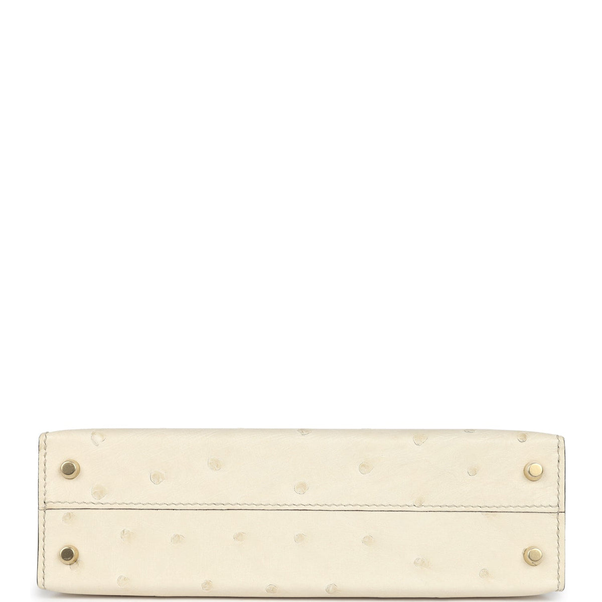 Hermes Special Order (HSS) Kelly Sellier 20 Beton, Gris Tourterelle Ostrich Permabrass Hardware