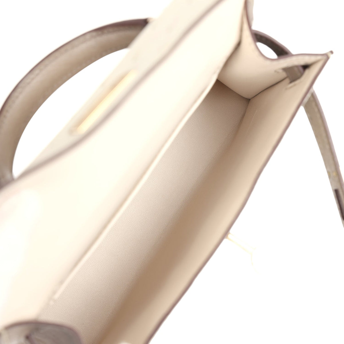 Hermes Special Order (HSS) Kelly Sellier 20 Beton, Gris Tourterelle Ostrich Permabrass Hardware