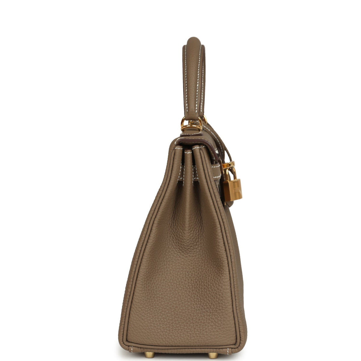 Hermes Kelly Retourne 25 Etoupe Togo Gold Hardware