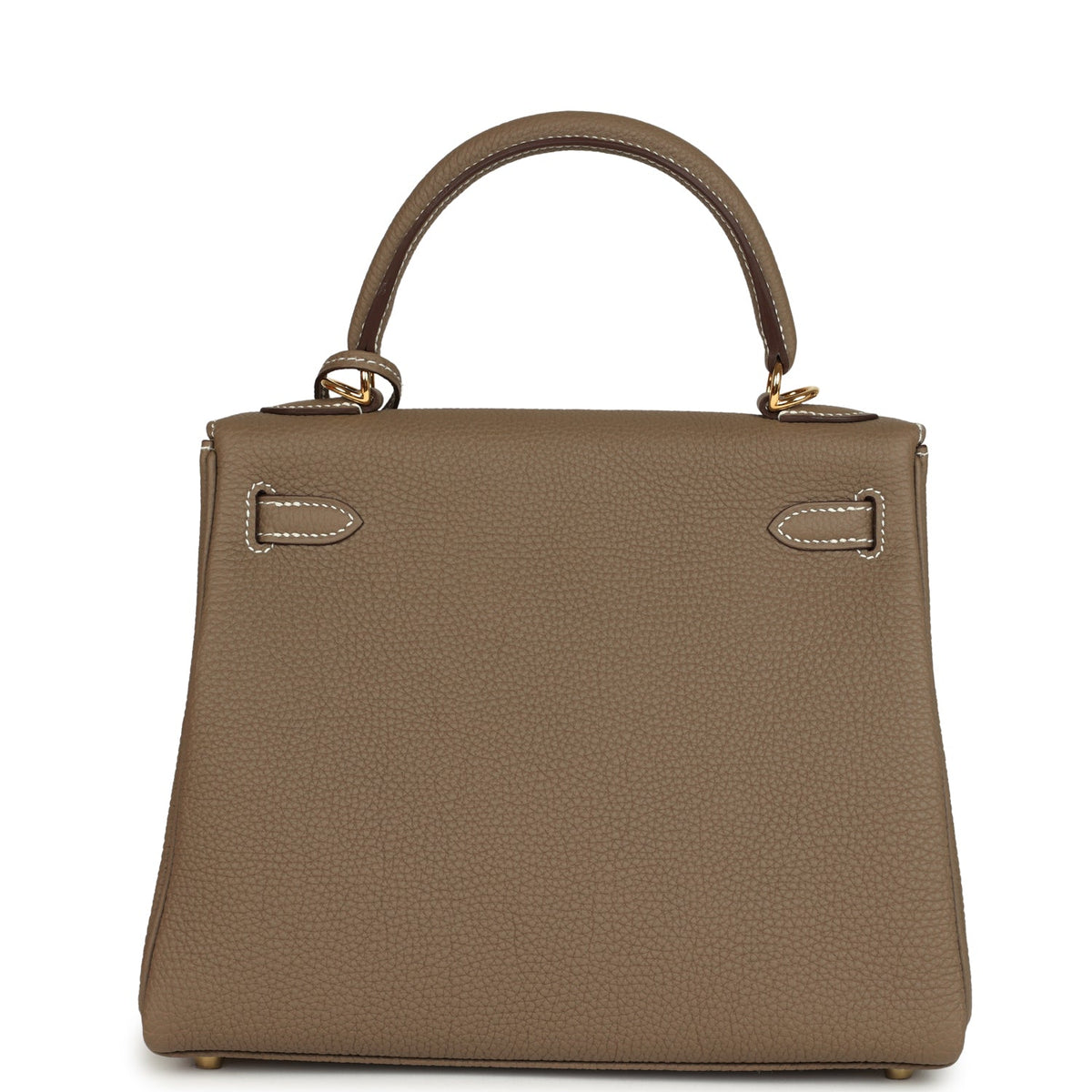 Hermes Kelly Retourne 25 Etoupe Togo Gold Hardware