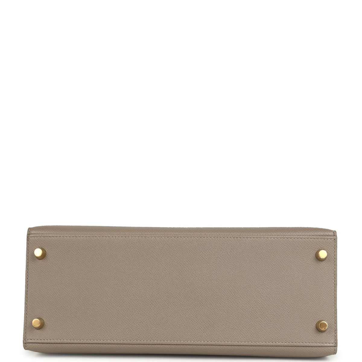 Pre-owned Hermes Kelly Sellier 28 Gris Asphalt Epsom Gold Hardware
