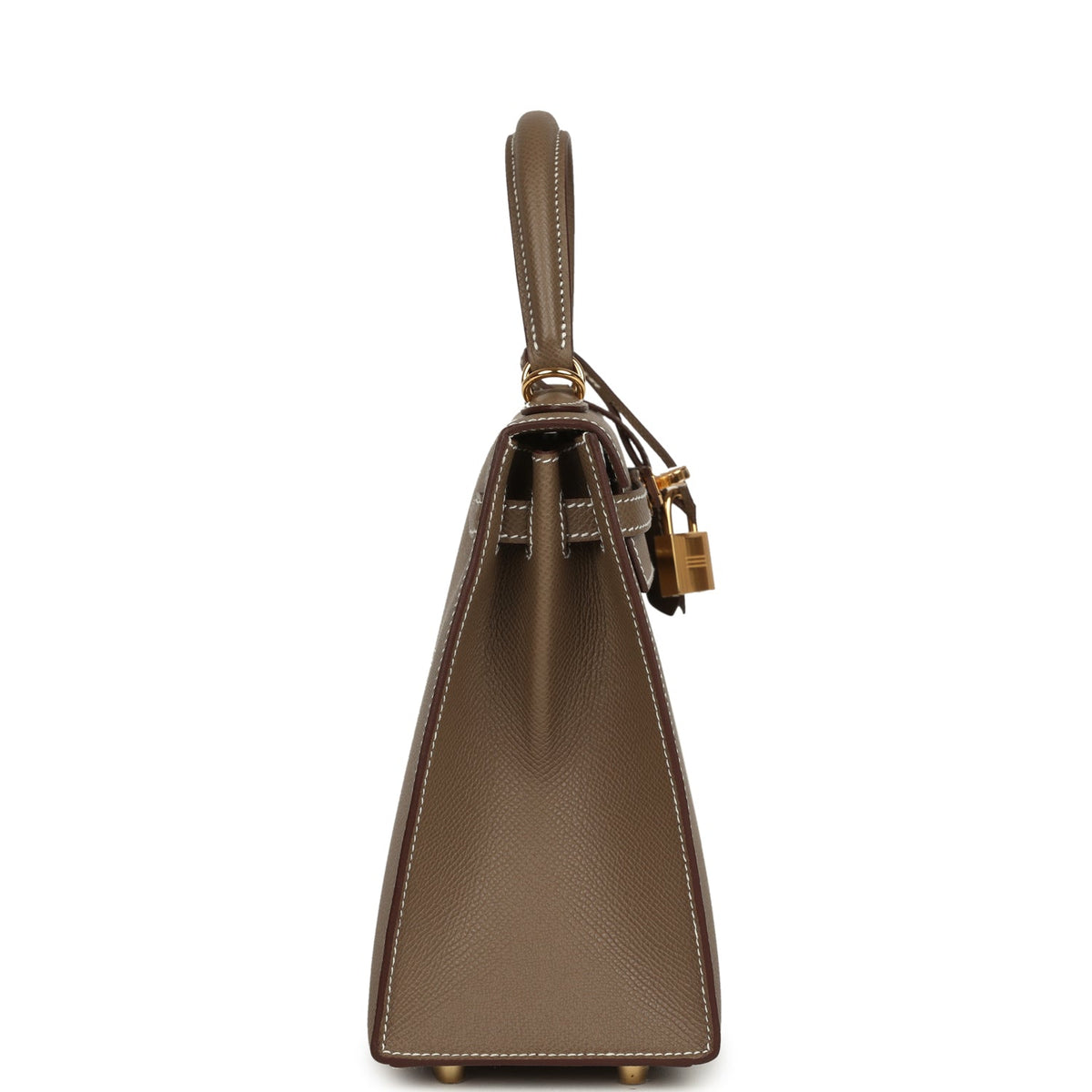 Hermes Kelly Sellier 25 Etoupe Epsom Gold Hardware