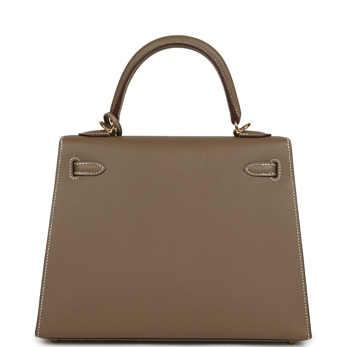 Hermes Kelly Sellier 25 Etoupe Epsom Gold Hardware