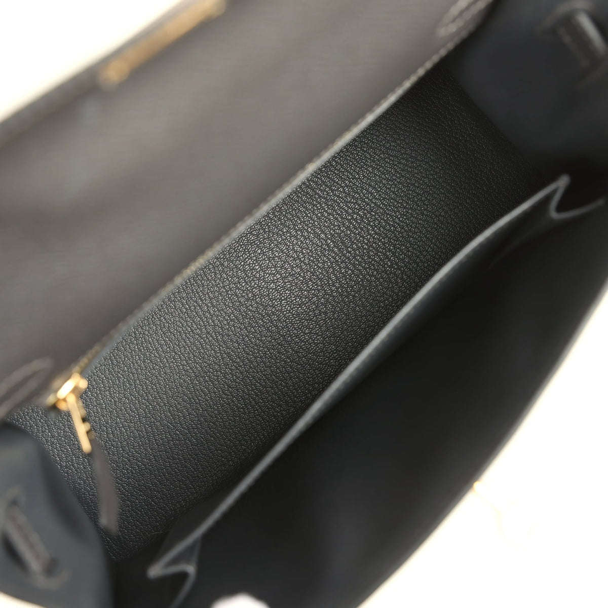 Hermes Kelly Sellier 25 Graphite Epsom Gold Hardware