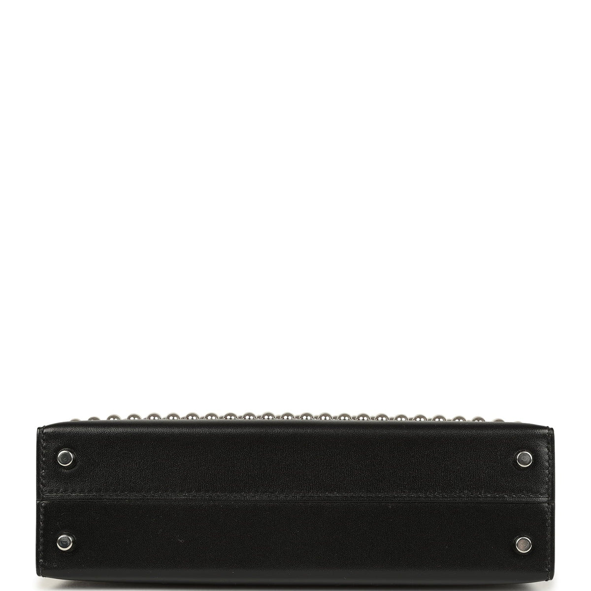 Hermes Kelly Sellier 20 Clouté Black Box Palladium Hardware