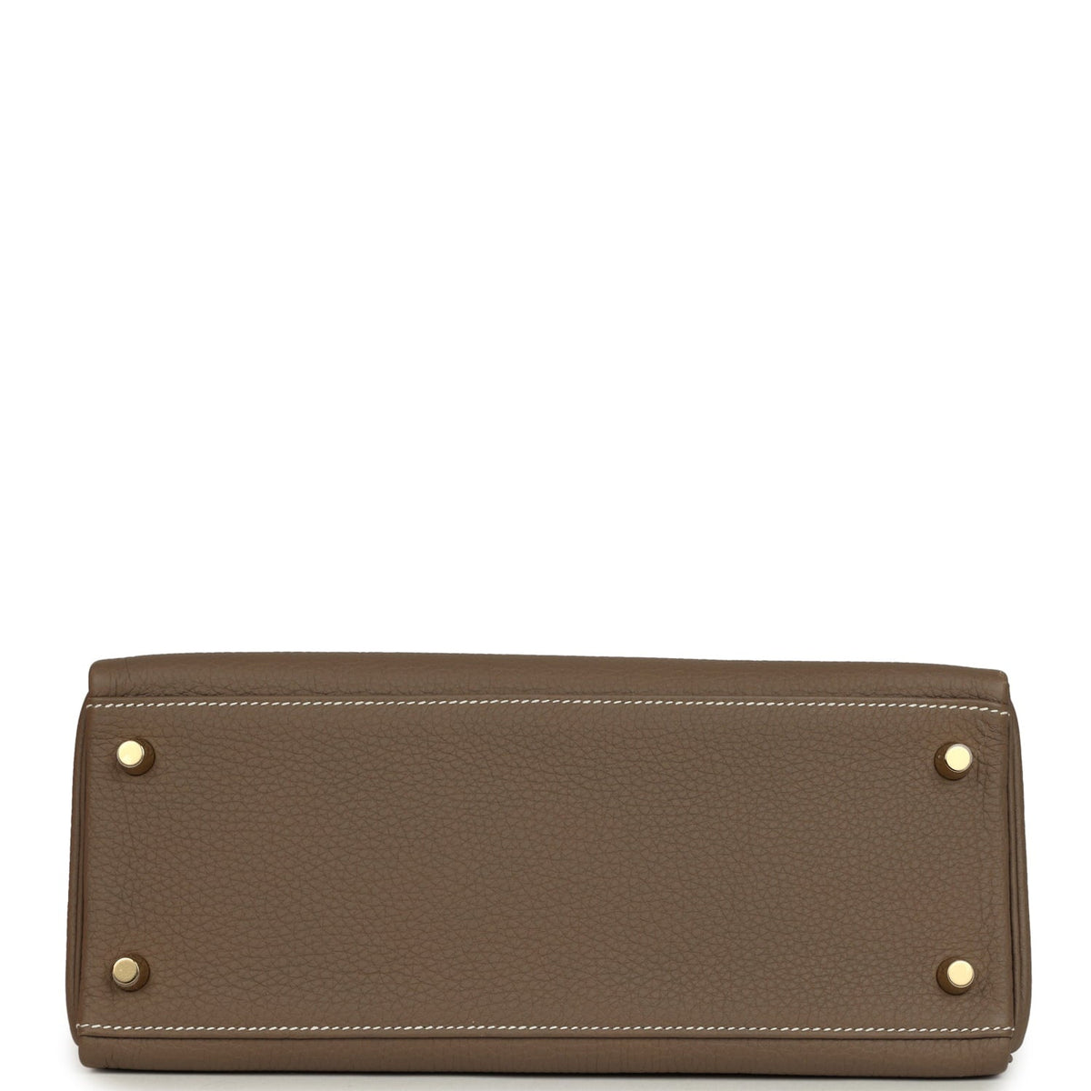 Pre-owned Hermes Kelly Retourne 28 Etoupe Togo Gold Hardware