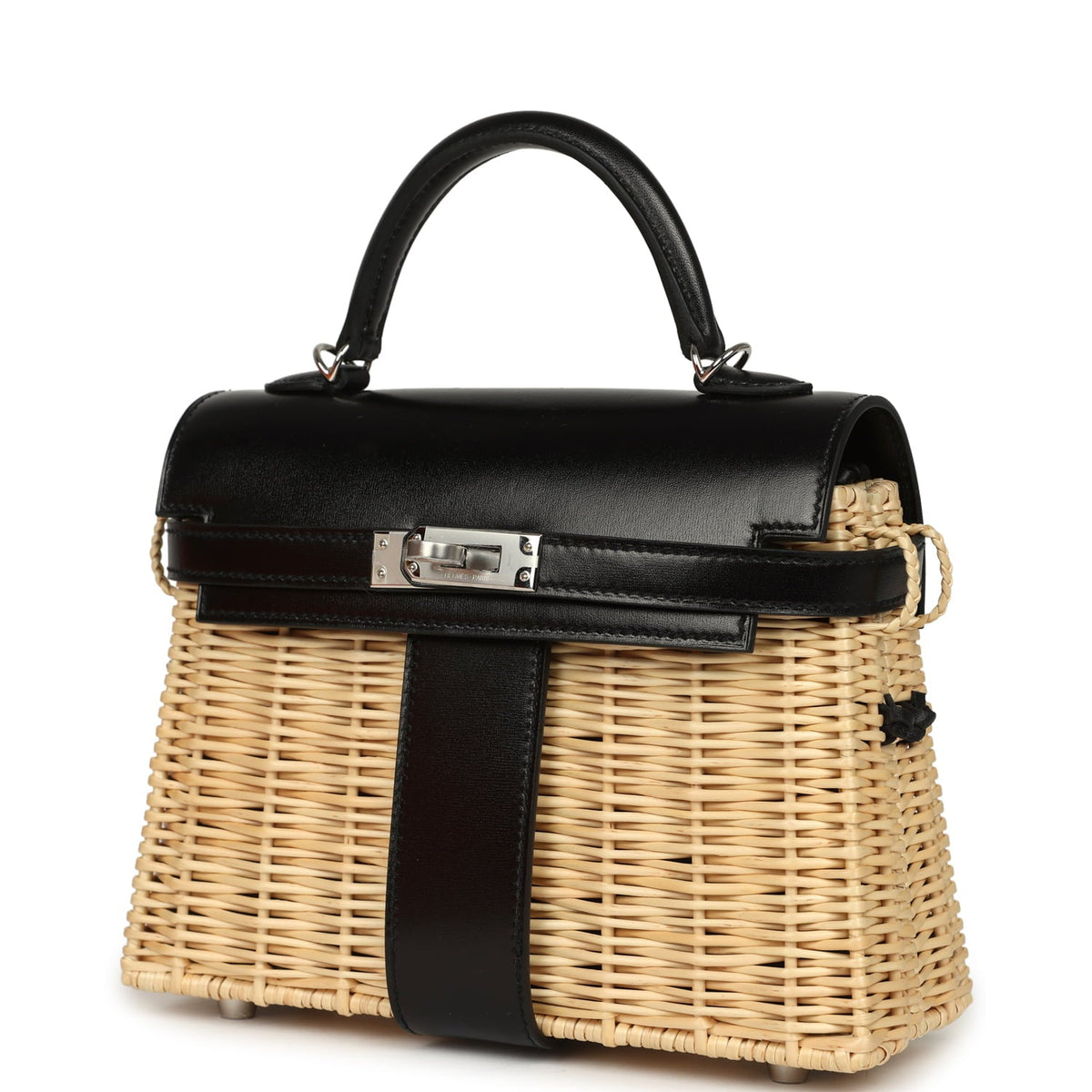 Hermes Mini Picnic Kelly 20 Black Box Palladium Hardware