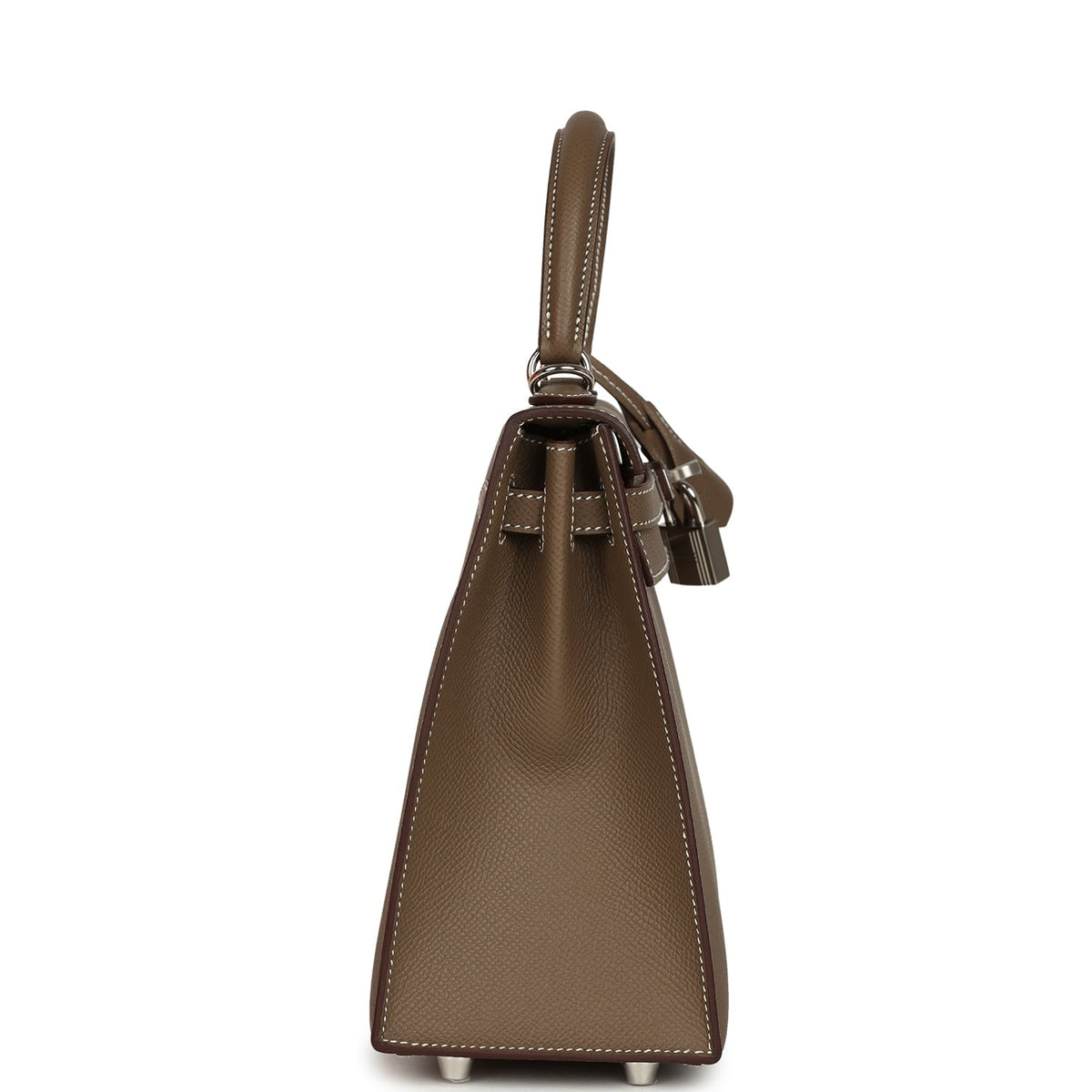 Hermes Kelly Sellier 25 Etoupe Epsom Palladium Hardware