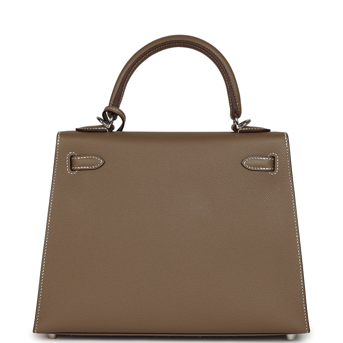Hermes Kelly Sellier 25 Etoupe Epsom Palladium Hardware