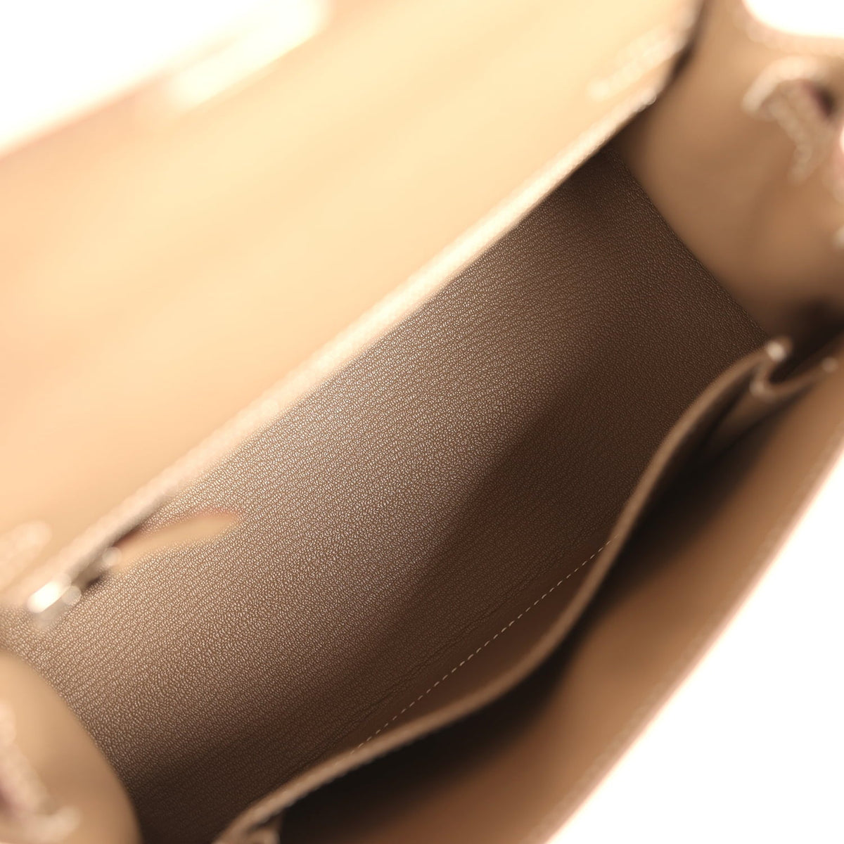 Hermes Kelly Sellier 25 Etoupe Epsom Palladium Hardware
