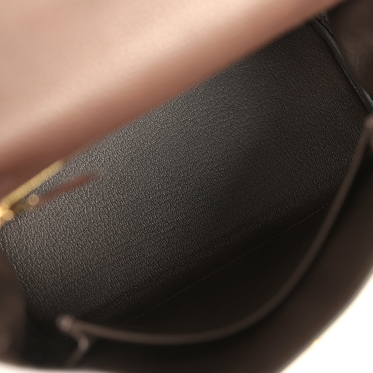 Hermes Kelly Retourne 25 Ebene Barenia Faubourg Gold Hardware