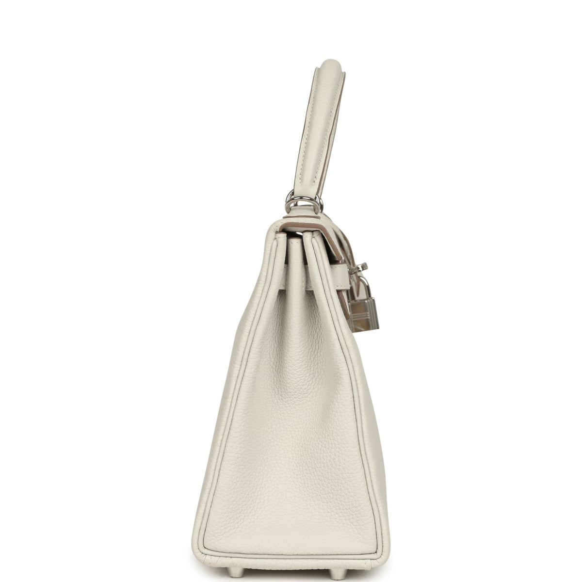 Hermes Kelly Retourne 25 Gris Pale Togo Palladium Hardware