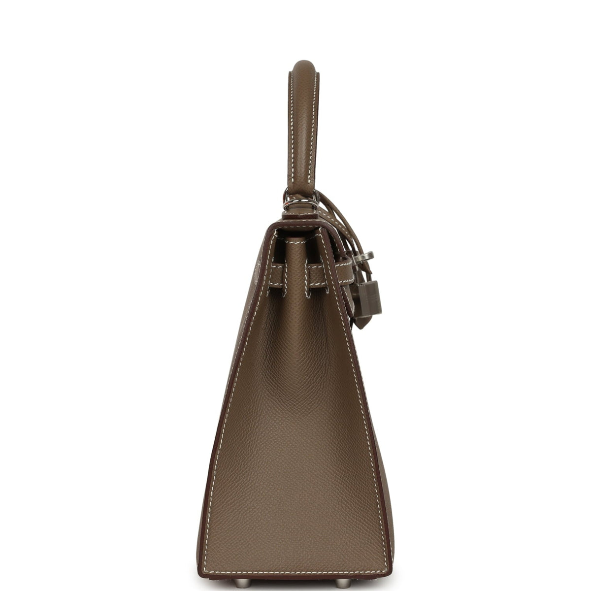 Hermes Kelly Sellier 25 Etoupe Epsom Palladium Hardware