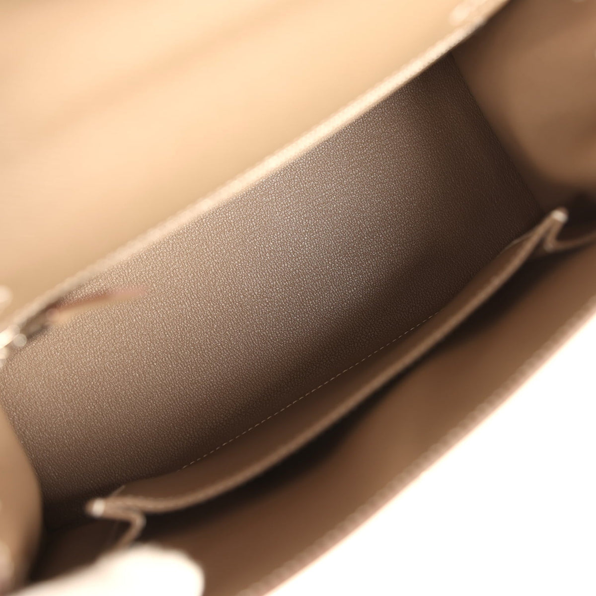 Hermes Kelly Sellier 25 Etoupe Epsom Palladium Hardware