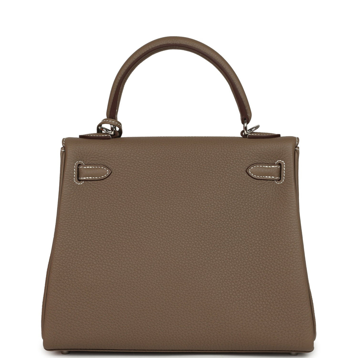 Hermes Kelly Retourne 25 Etoupe Togo Palladium Hardware