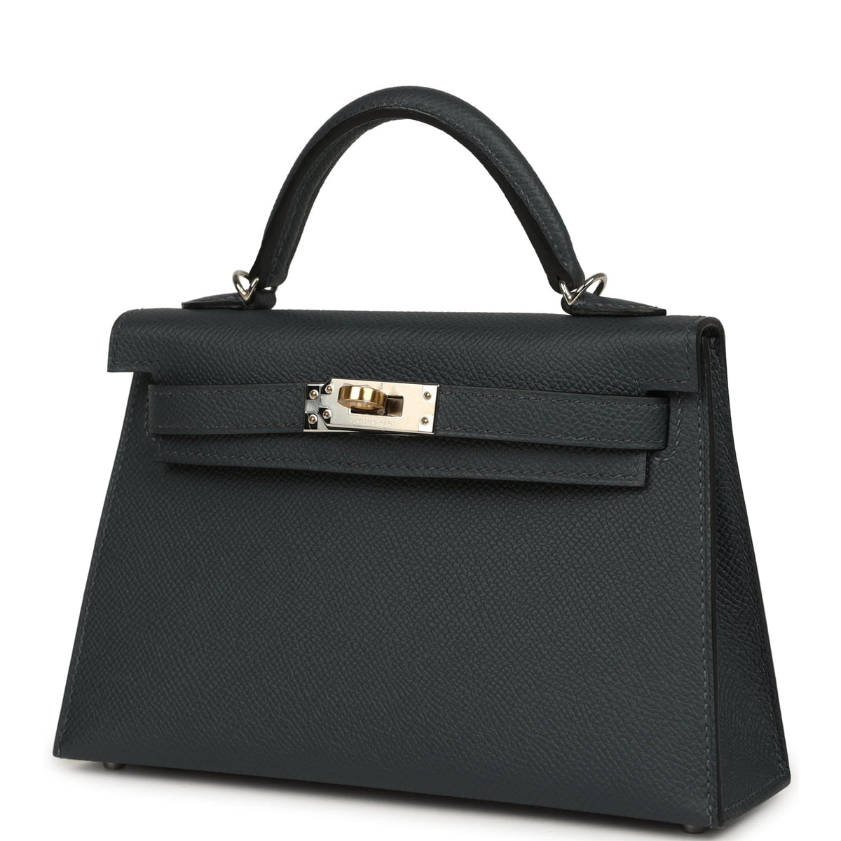 Hermes Kelly Sellier 20 Gris Misty Epsom Electrum Hardware